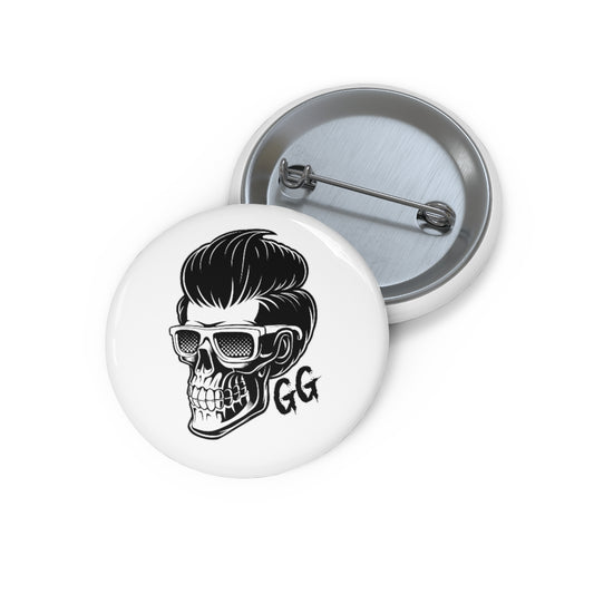GRUMPY GUY GLASSES Pin Buttons
