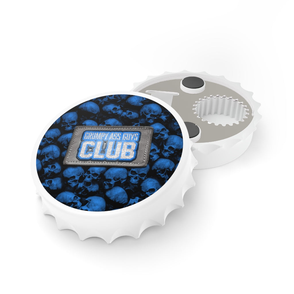 GRUMPY ASS GUYS CLUB BLUE SKULL Bottle Opener