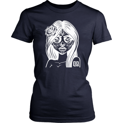 QB DAY OF THE DEAD WOMENS TSHIRT