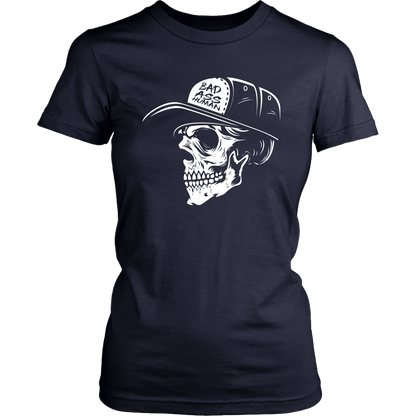 BAD ASS HUMAN SKULLCAP WOMEN TSHIRT