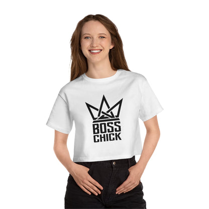 BOSS CHICK Champion Women's Heritage Cropped T-Shirt