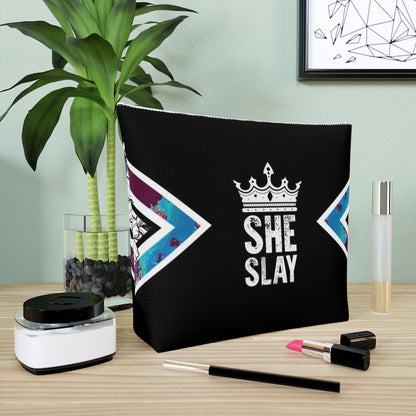 SHE SLAY Cotton Cosmetic Bag