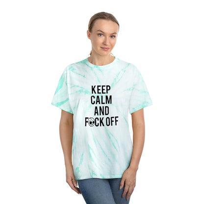 KEEP CALM AND F*CK OFF Tie-Dye Tee / Cyclone