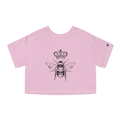QB CLASSY QUEEN BEE Champion Women's Heritage Cropped T-Shirt