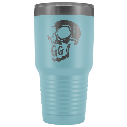 GRUMPY GLORY CREEPY SKULL TUMBLER