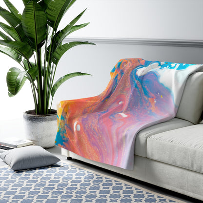 BOSS CHICK MARBLE Sherpa Fleece Blanket