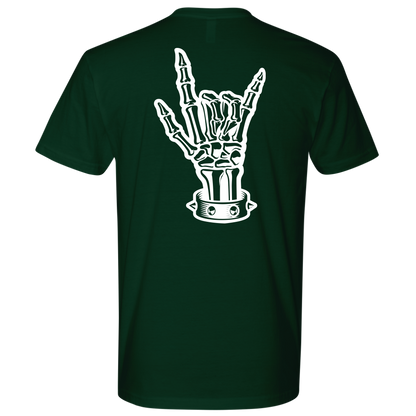 BAD ASS HUMAN SKULL ROCK TSHIRT