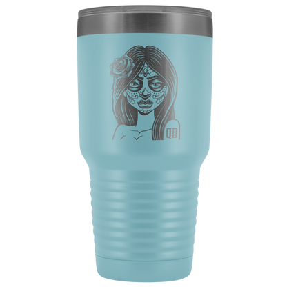 QB CLASSY DAY OF THE DEAD TUMBLER