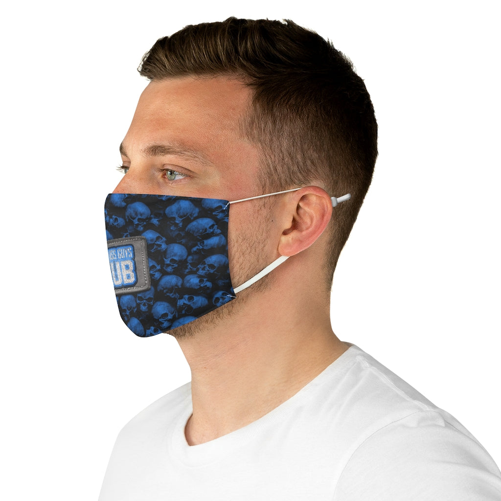 GRUMPY ASS GUYS CLUB BLUE SKULL Fabric Face Mask