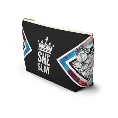 SHE SLAY Accessory Pouch w T-bottom