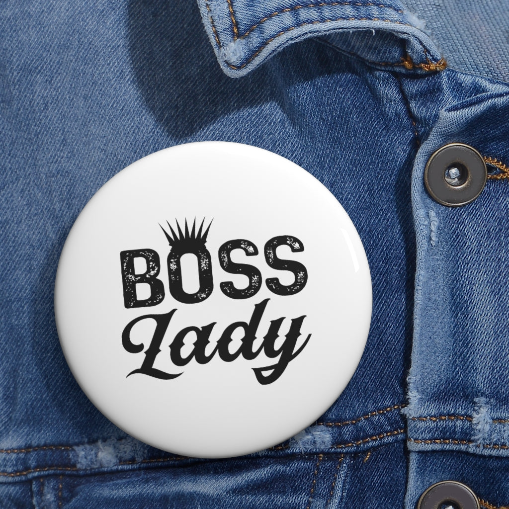 BOSS LADY Pin Buttons