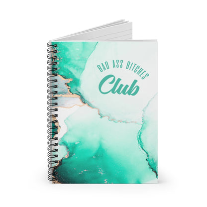 BAD ASS BITCHES CLUB Spiral Notebook - Ruled Line