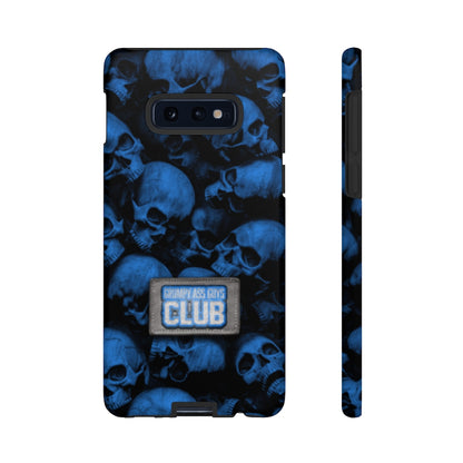 GRUMPY ASS GUYS CLUB BLUE SKULL Tough Phone Case