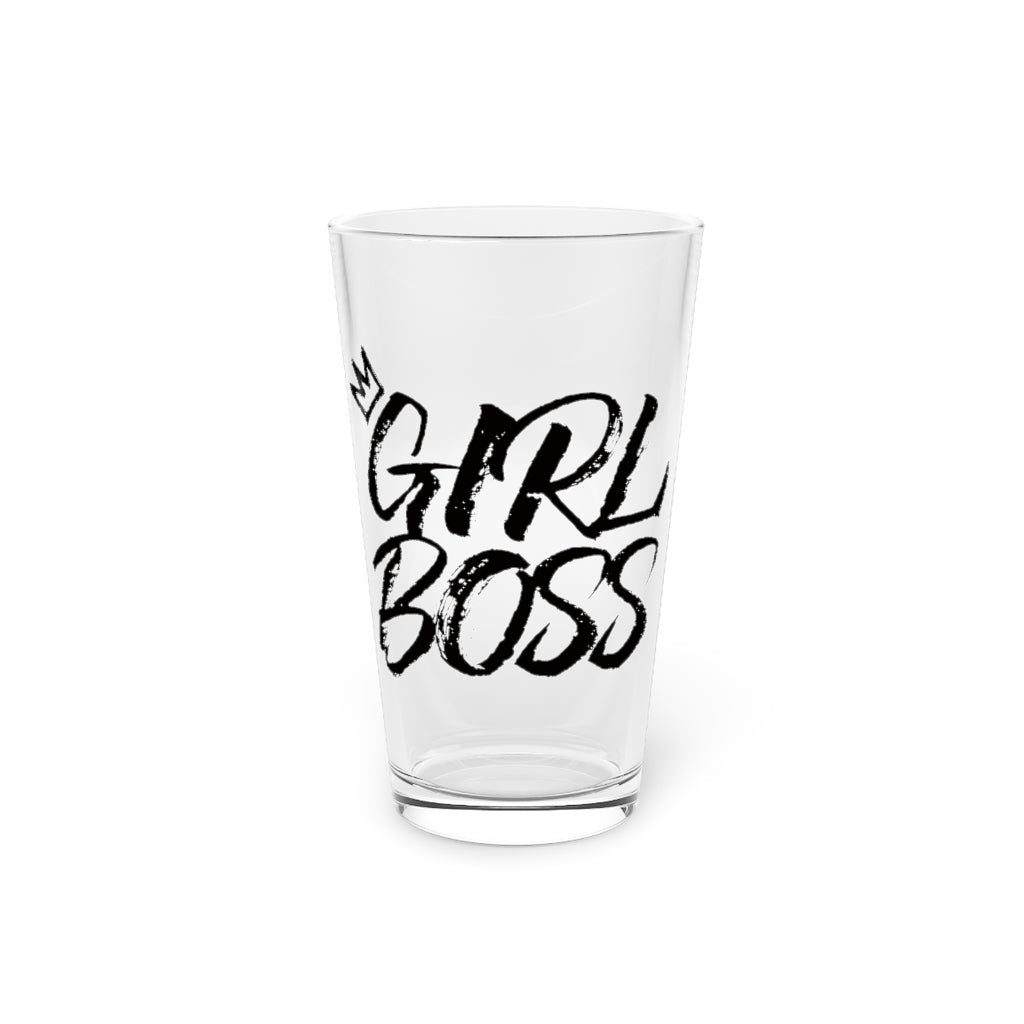 GIRL BOSS PINT GLASS