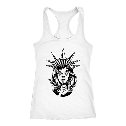LISTEN TO THE QUEEN WHITE EDITION RACERBACK TANK