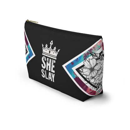 SHE SLAY Accessory Pouch w T-bottom