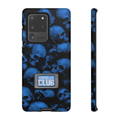 GRUMPY ASS GUYS CLUB BLUE SKULL Tough Phone Case