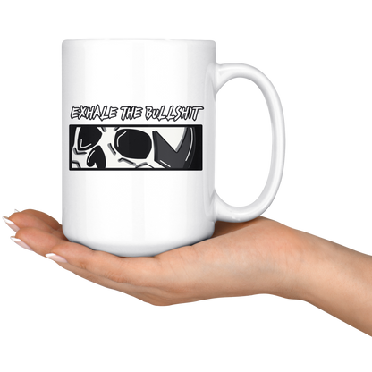 EXHALE THE BULLSHIT MUG