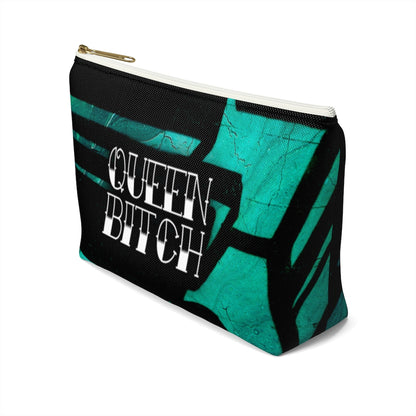 QUEEN BITCH TATTOO TITLE GRAFFITI Accessory Pouch