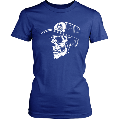 BAD ASS HUMAN SKULLCAP WOMEN TSHIRT