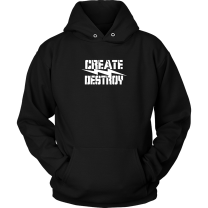 CREATE DESTROY BAD ASS HUMAN HOODIE