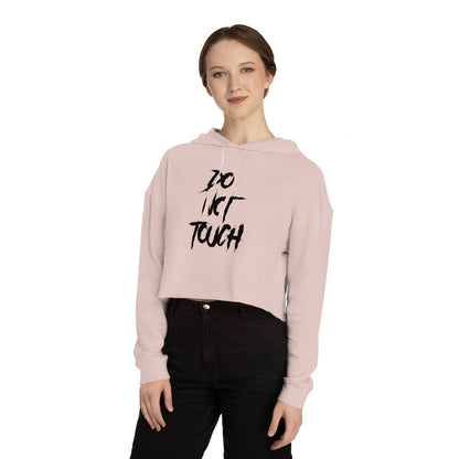 DO NOT TOUCH Cropped Hooded Sweatshirt