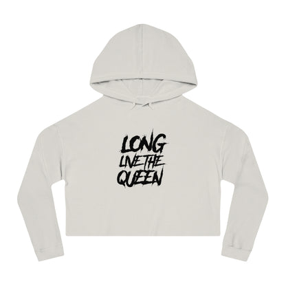 LONG LIVE THE QUEEN Cropped Hooded Sweatshirt