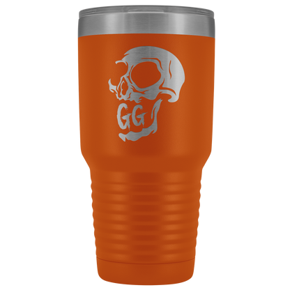 GRUMPY GLORY CREEPY SKULL TUMBLER