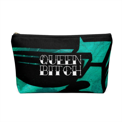 QUEEN BITCH TATTOO TITLE GRAFFITI Accessory Pouch