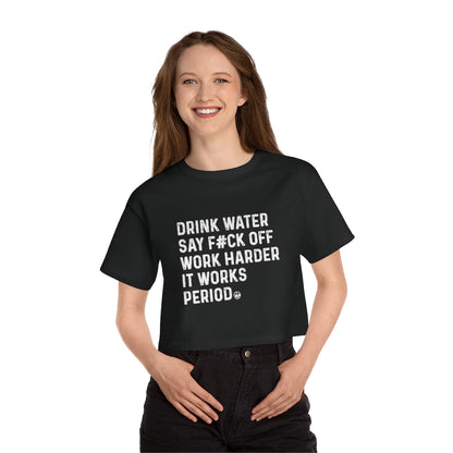 SAY F*CK OFF Champion Women's Heritage Cropped T-Shirt