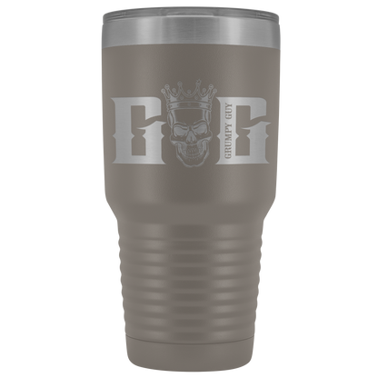 GRUMPY SKULL TUMBLER