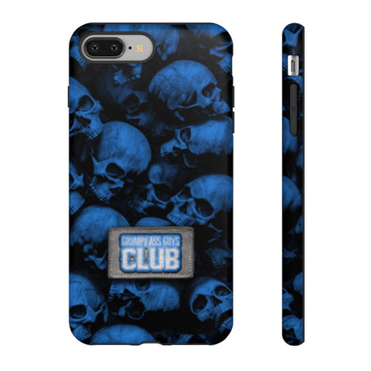 GRUMPY ASS GUYS CLUB BLUE SKULL Tough Phone Case
