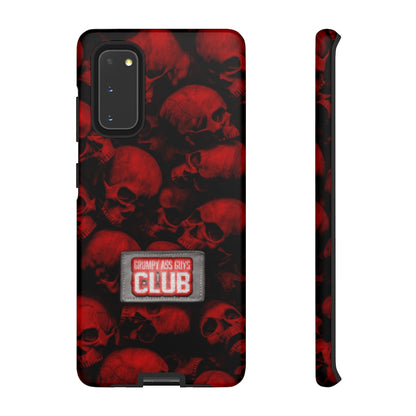 GRUMPY ASS GUYS CLUB RED SKULL Tough Phone Case
