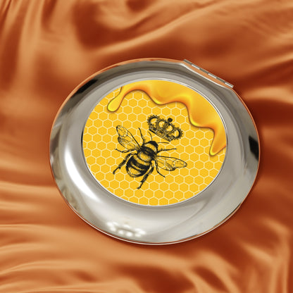 QB CLASSY QUEEN BEE Compact Travel Mirror