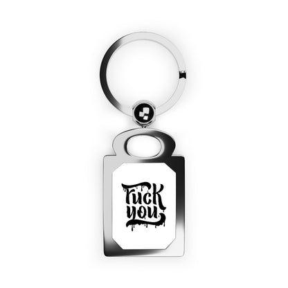 F*CK YOU Rectangle Photo Keyring