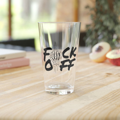 F*CK OFF PINT GLASS