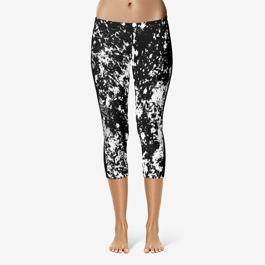 F*CK OFF SPLATTER Capri Leggings