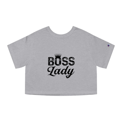 BOSS LADY Champion Women's Heritage Cropped T-Shirt