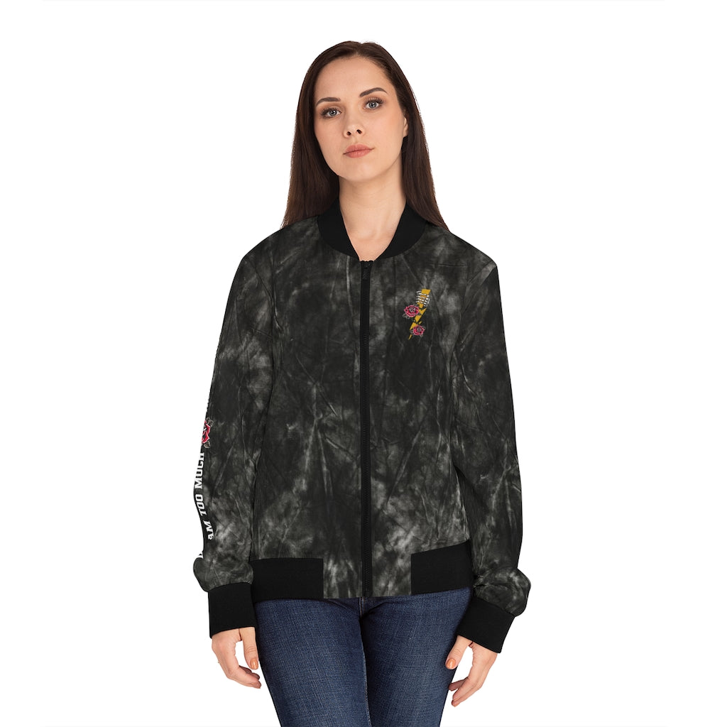 TOO MUCH FIND LESS Women's Bomber Jacket