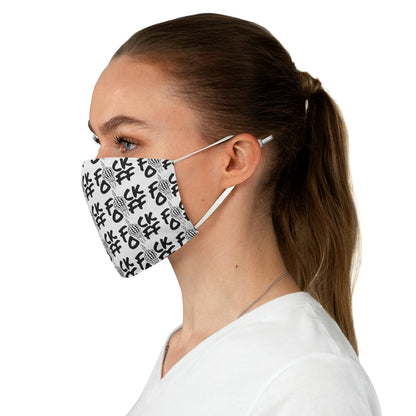 F*CK OFF AOP WHITE Fabric Face Mask