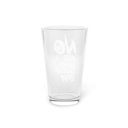 NO GUTS NO GLORY PINT GLASS
