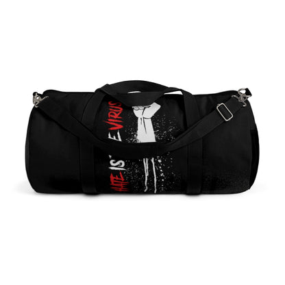 HATE IS THE VIRUS DRIP Duffel Bag