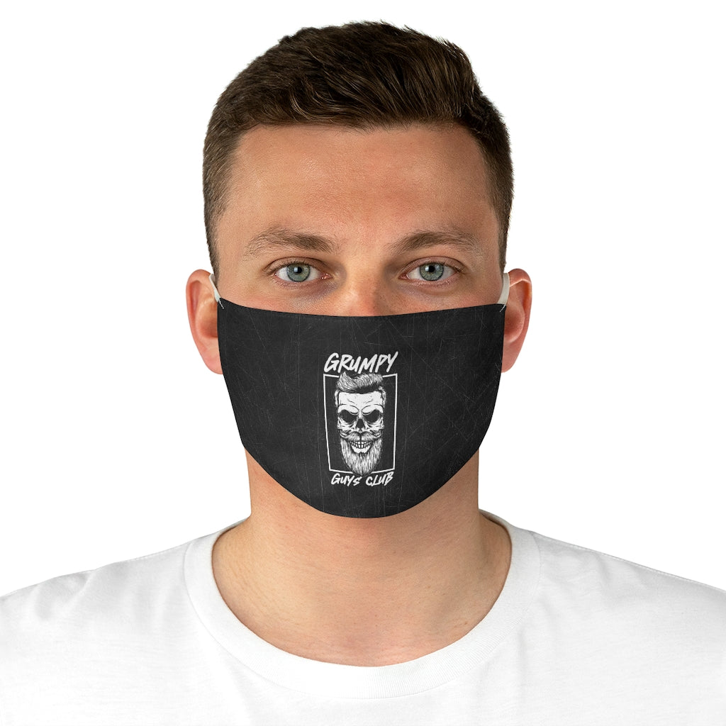 GRUMPY GUYS CLUB SKULL Fabric Face Mask