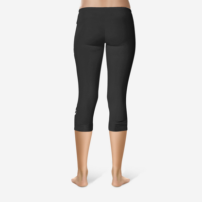 QUEEN BITCH TATTOO TITLE Capri Leggings