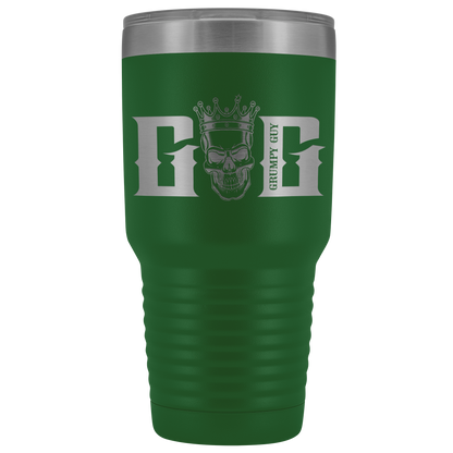 GRUMPY SKULL TUMBLER