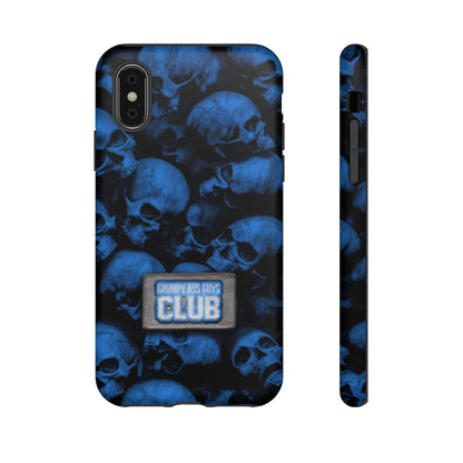 GRUMPY ASS GUYS CLUB BLUE SKULL Tough Phone Case