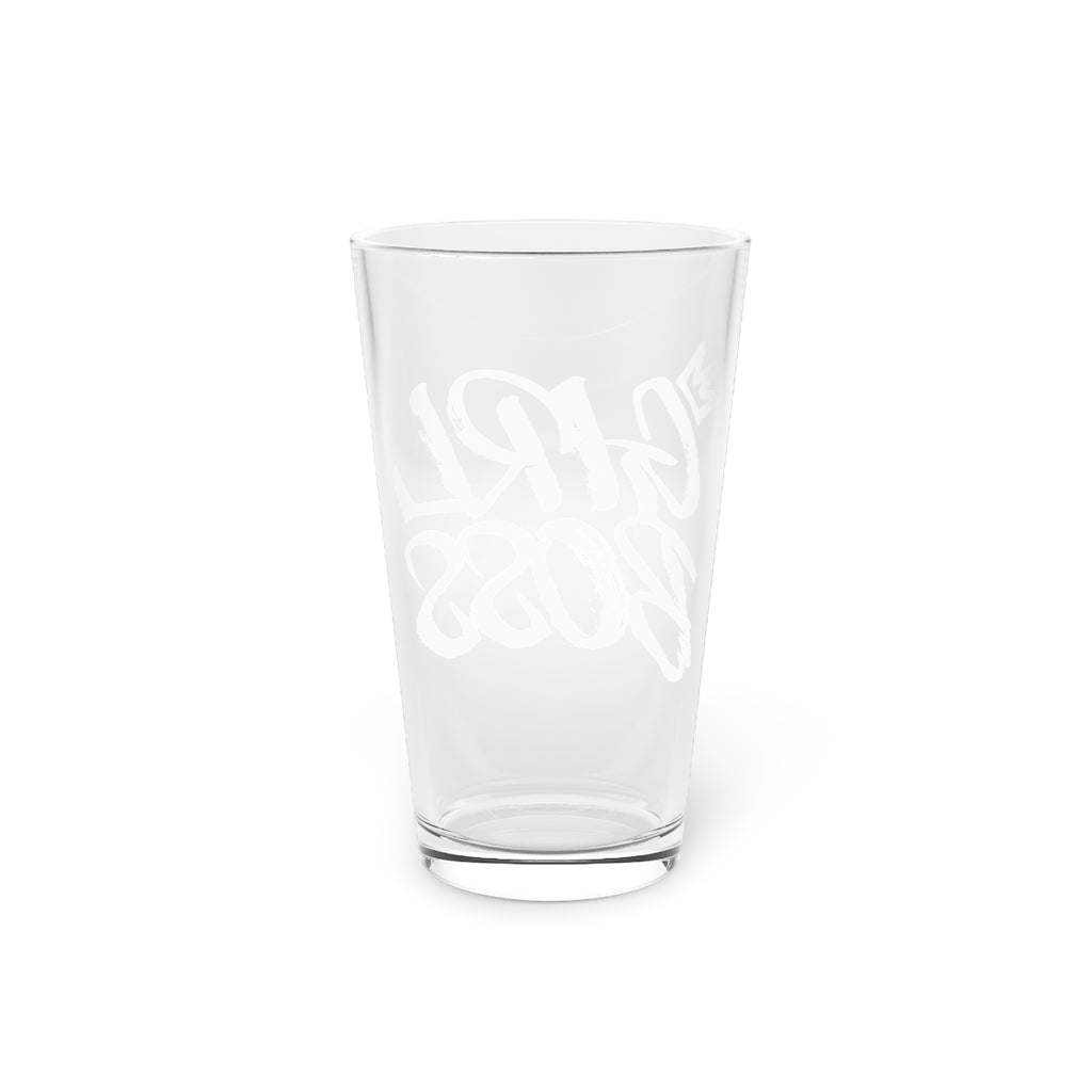 GIRL BOSS PINT GLASS