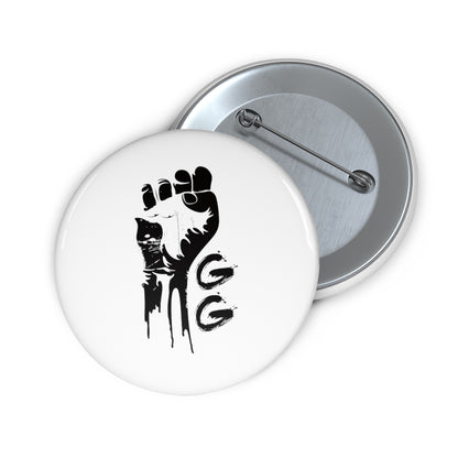 GRUMPY GUY FIST Pin Buttons
