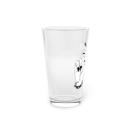 NOT TODAY BITCH PINT GLASS