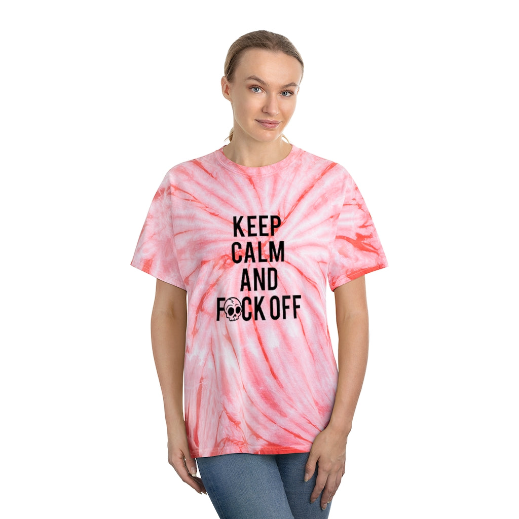 KEEP CALM AND F*CK OFF Tie-Dye Tee / Cyclone